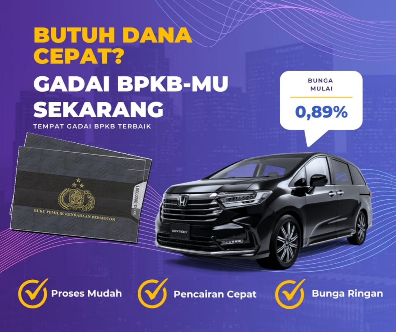 Pinjaman Dana Jaminan Bpkb Mobil Honda Odyssey Dapat Pinjaman Berapa? Seperti Ini Simulasinya